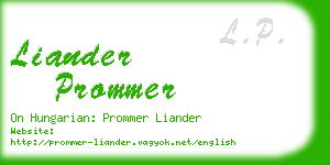 liander prommer business card